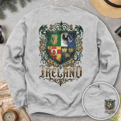 Irish Gothic Arms Front/Back Print Sweatshirt