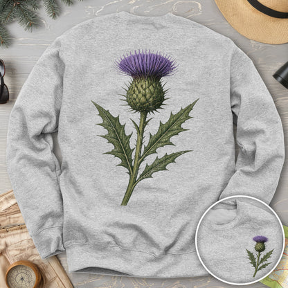 Thistle of Scotland Front/Back Print Sweatshirt