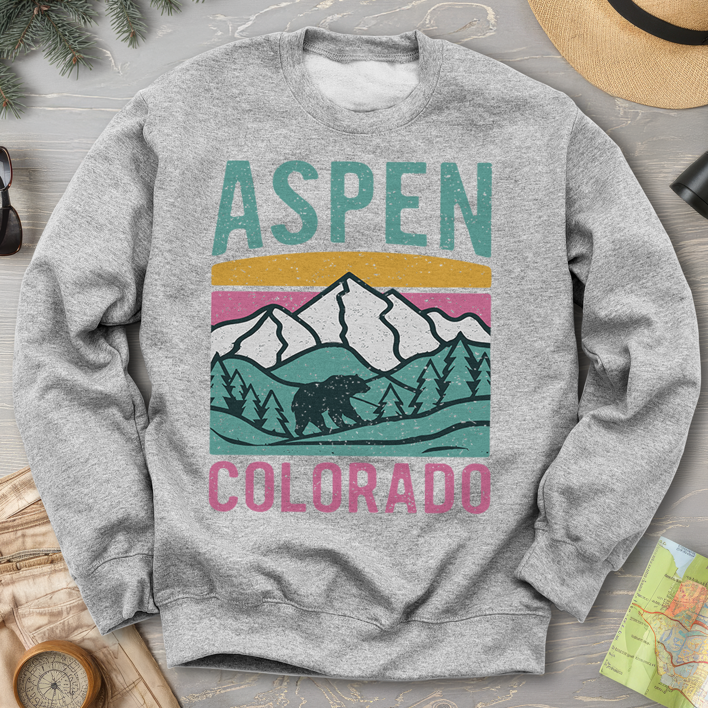 Aspen Colorado Bear Sweatshirt