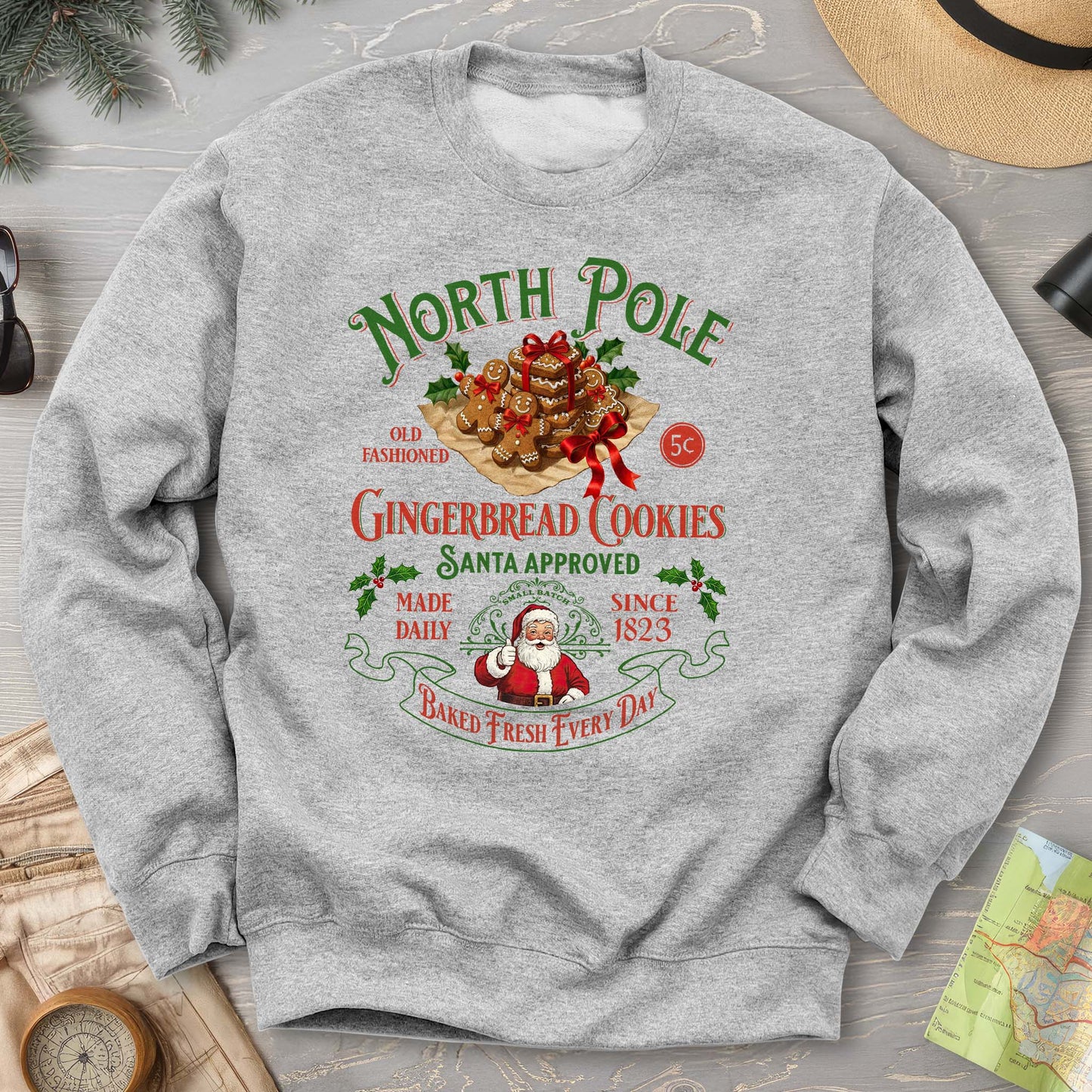 North Pole Gingerbread Cookies Sweatshirt