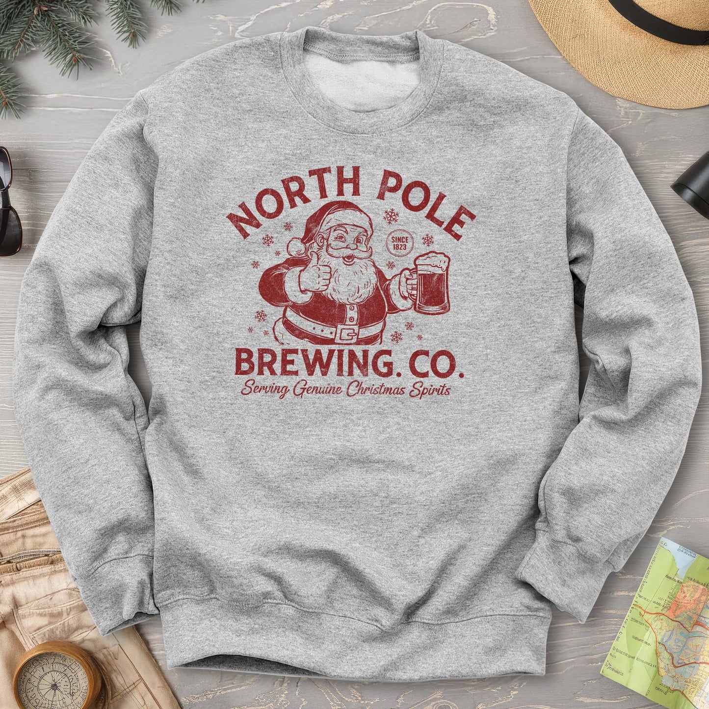 North Pole Brewing Company Vintage Print Sweatshirt