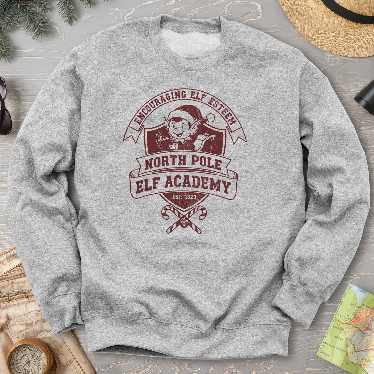 North Pole Elf Academy Sweatshirt