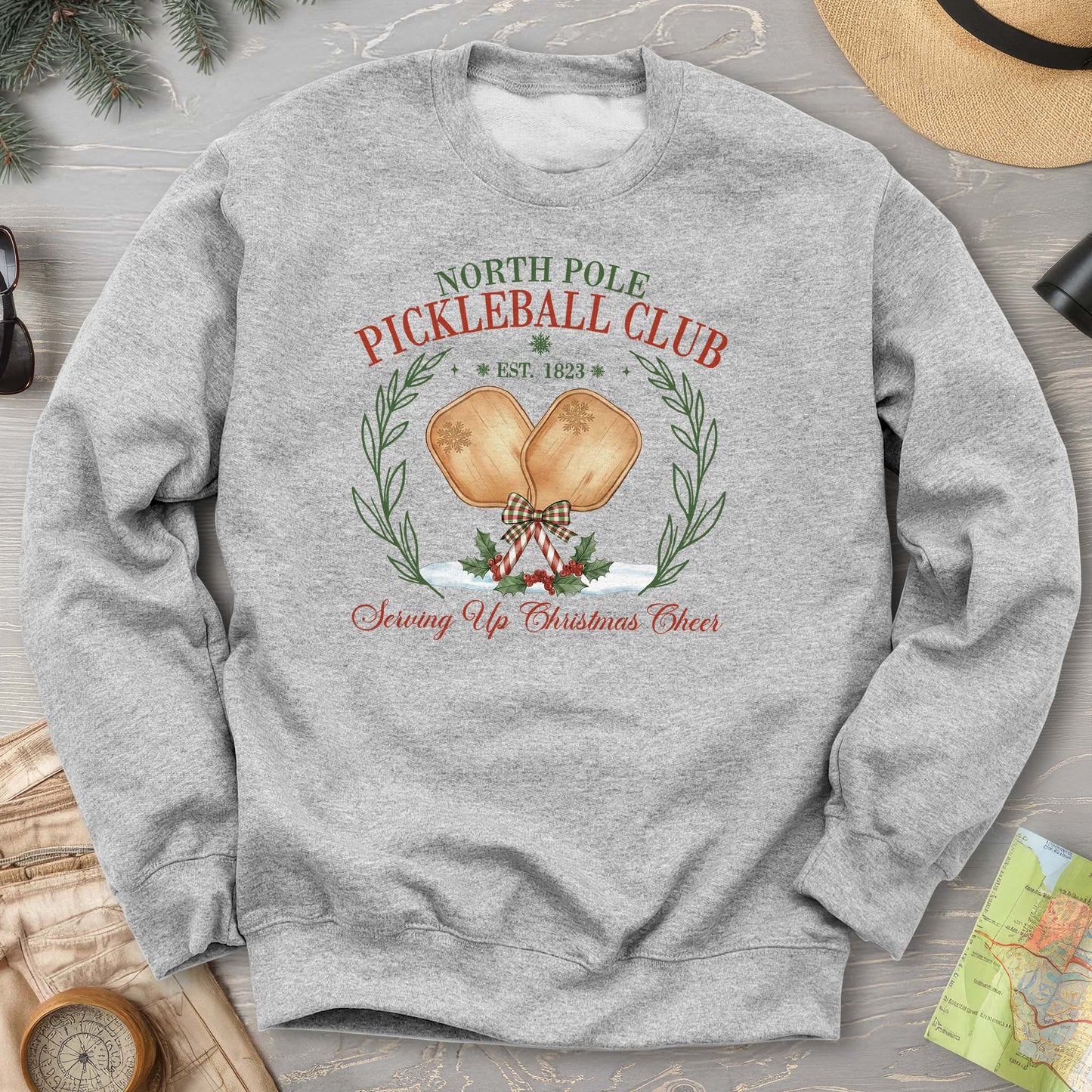 North Pole Pickleball Club Sweatshirt
