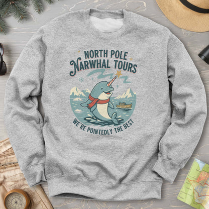 North Pole Narwhal Tours Sweatshirt