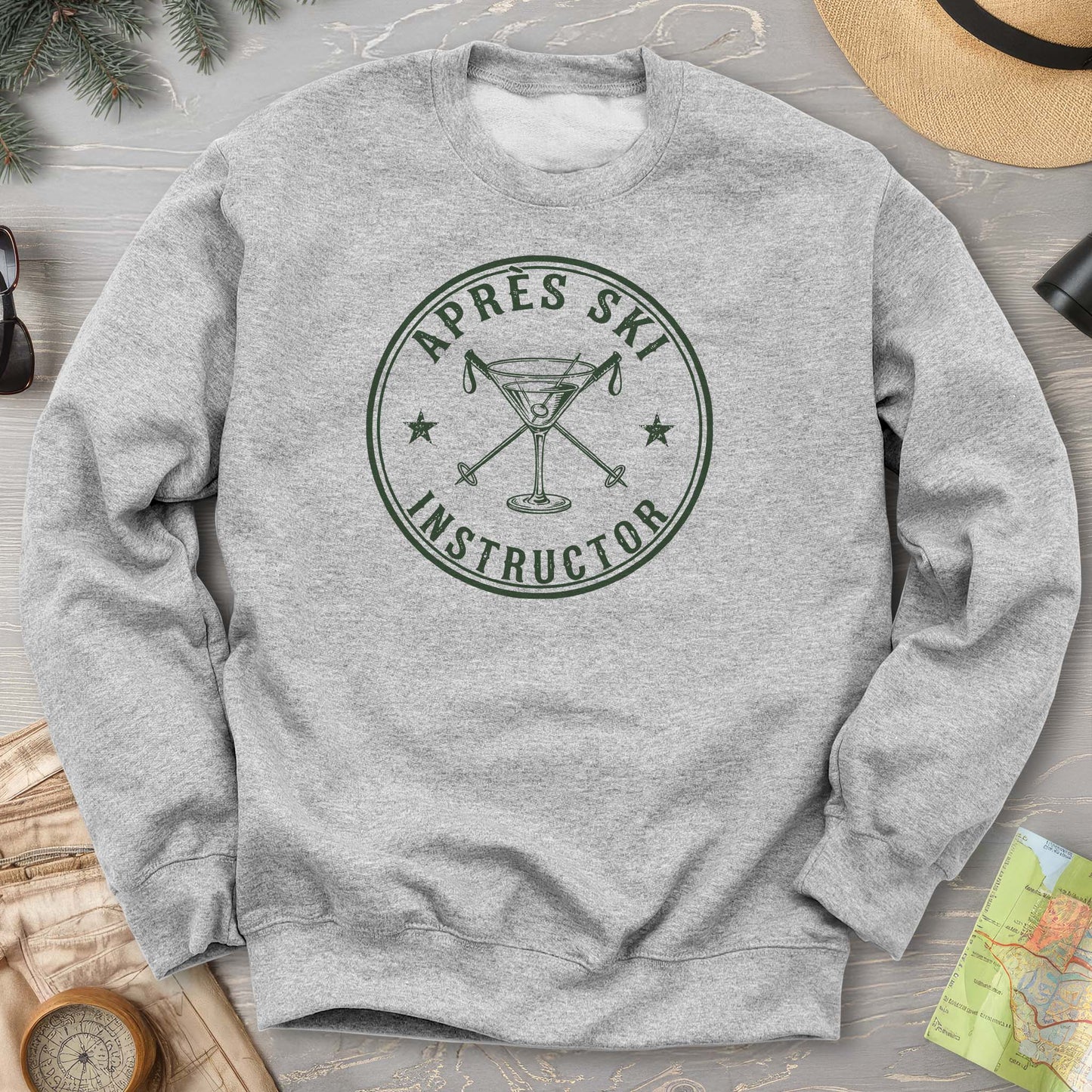 Après Ski Instructor "Vintage Badge" Sweatshirt