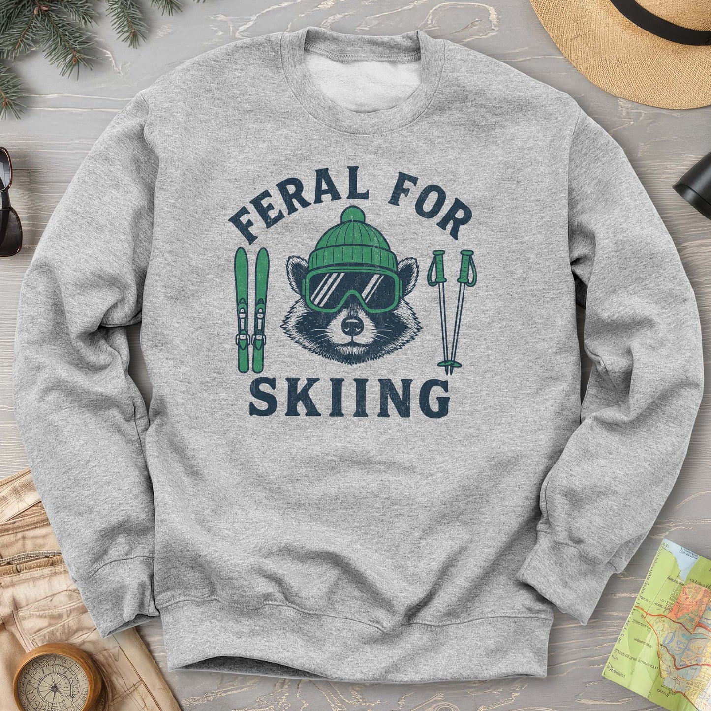 Feral for Skiing Sweatshirt