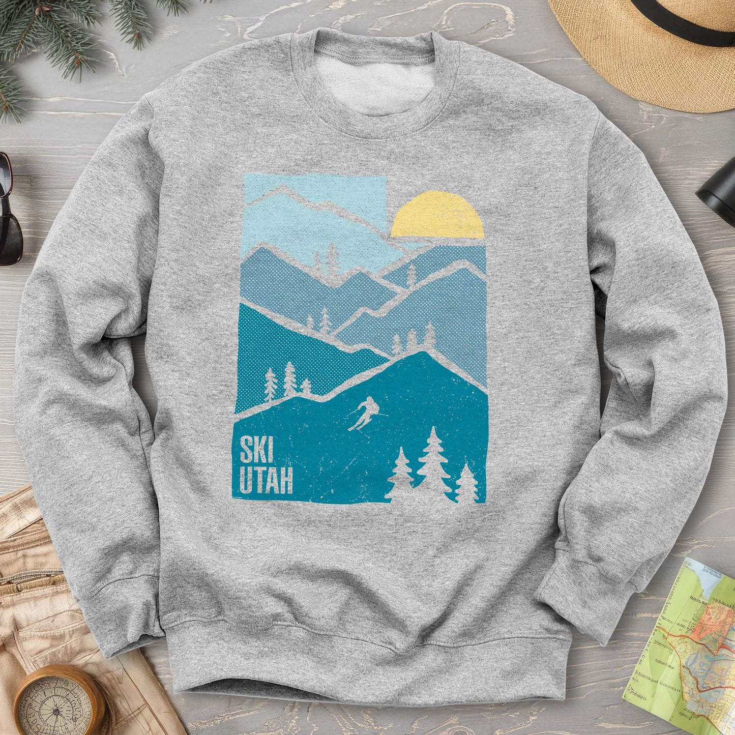 Ski Utah Mountains Sweatshirt