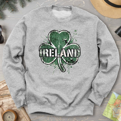 Ireland Shamrock Grunge Sweatshirt