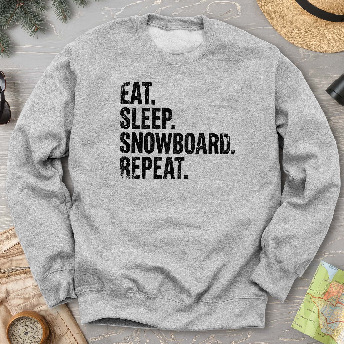 Eat Sleep Snowboard Sweatshirt