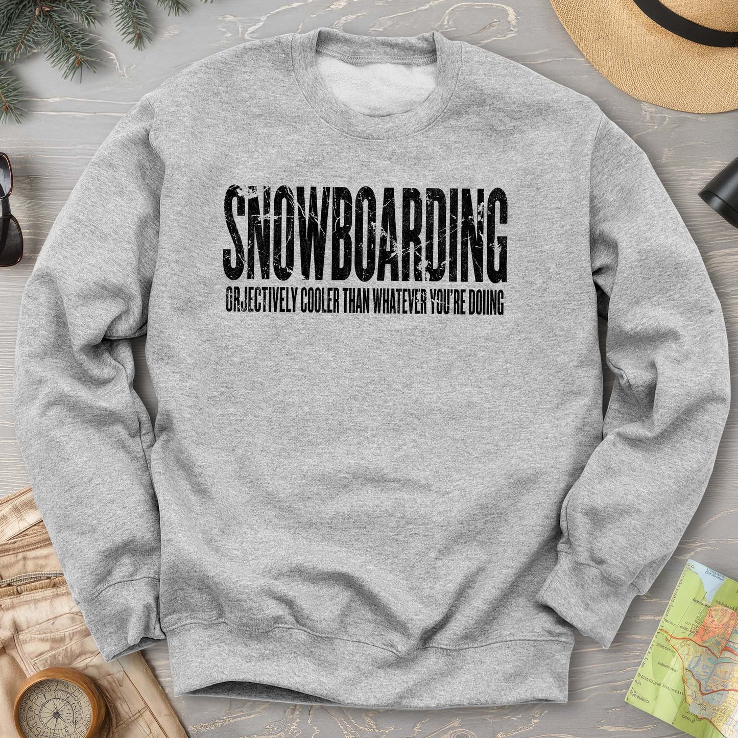 Snowboarding "Cooler" Sweatshirt