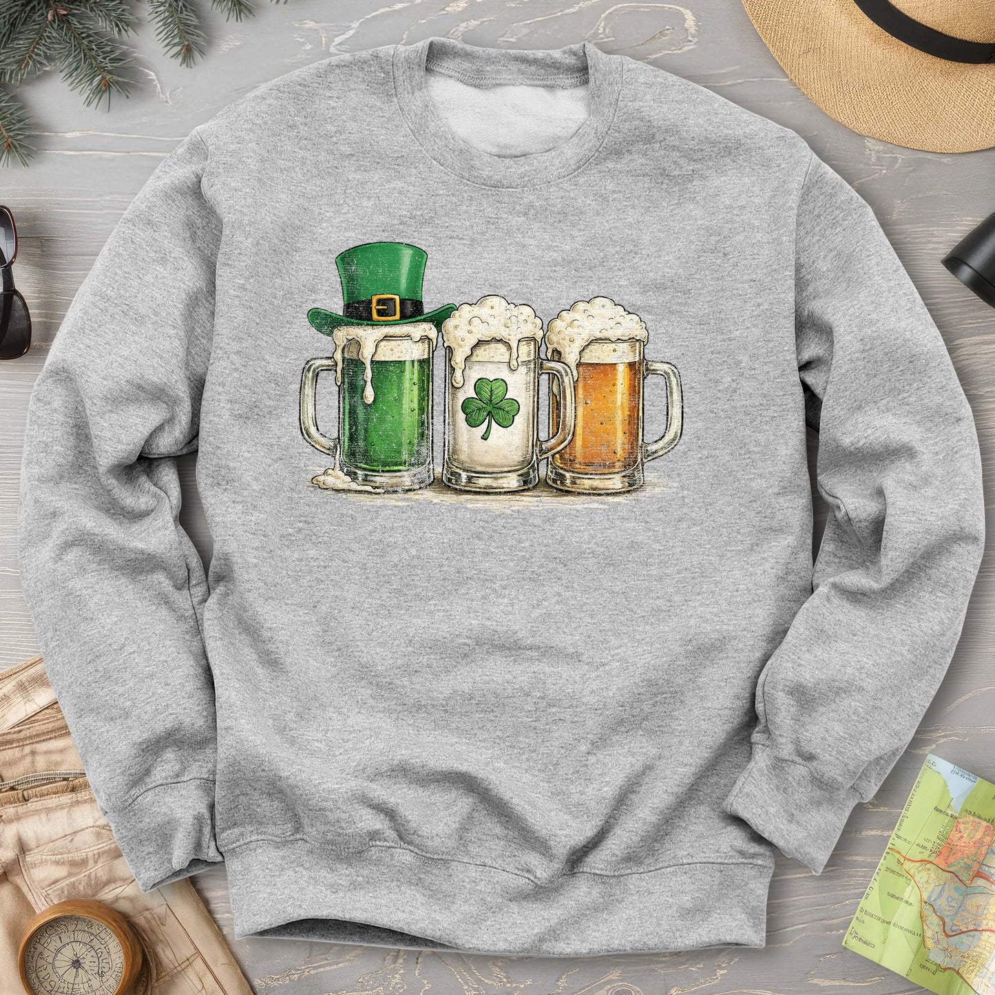 Irish Flag Mugs Sweatshirt