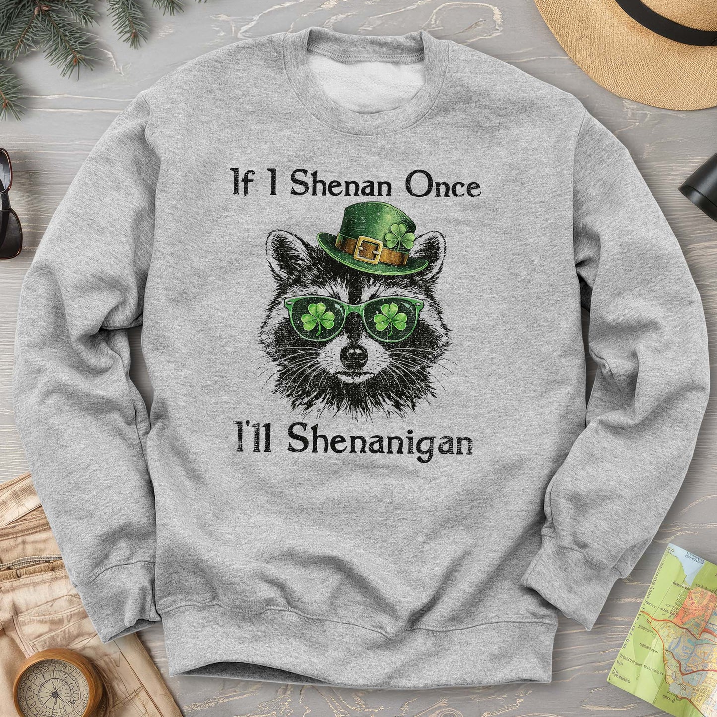 Shenanigans Raccoon Sweatshirt