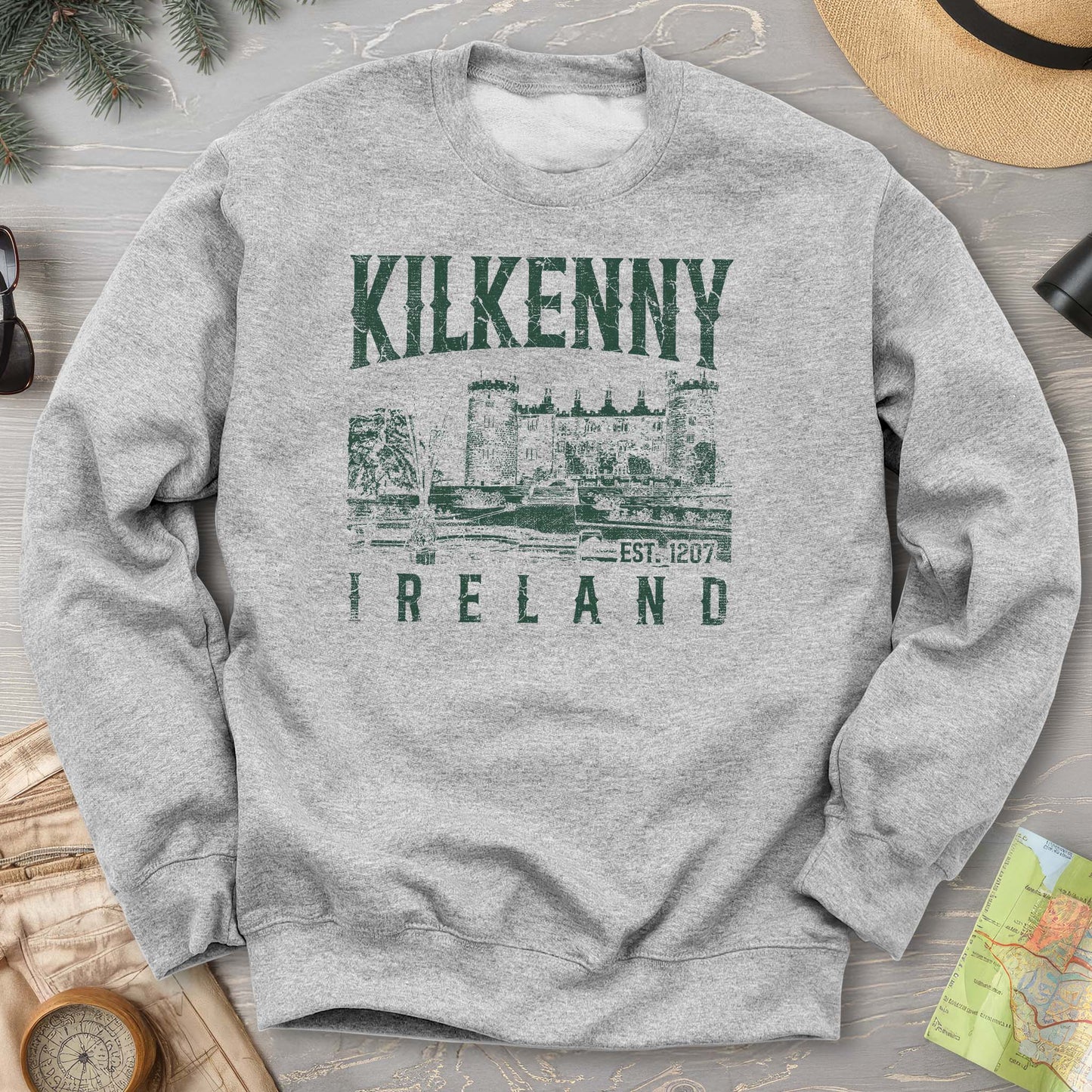 Kilkenny Ireland Vintage Print Sweatshirt