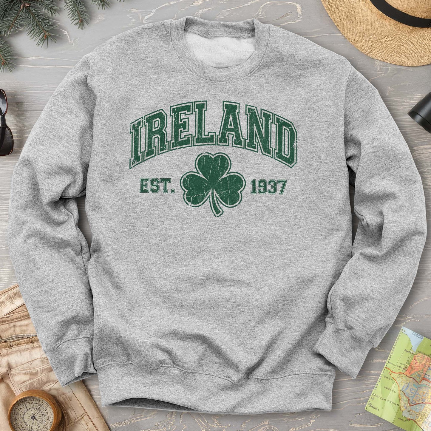 Ireland Vintage Varsity Sweatshirt