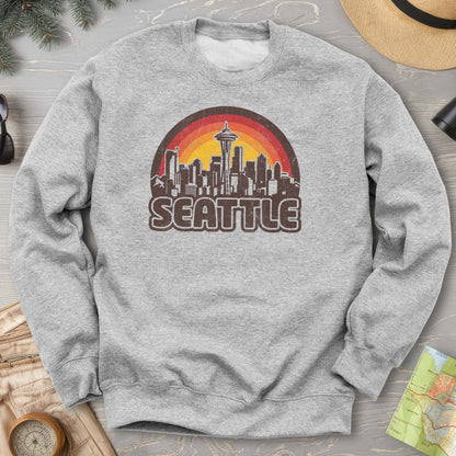 Seattle Retro Sunset Sweatshirt