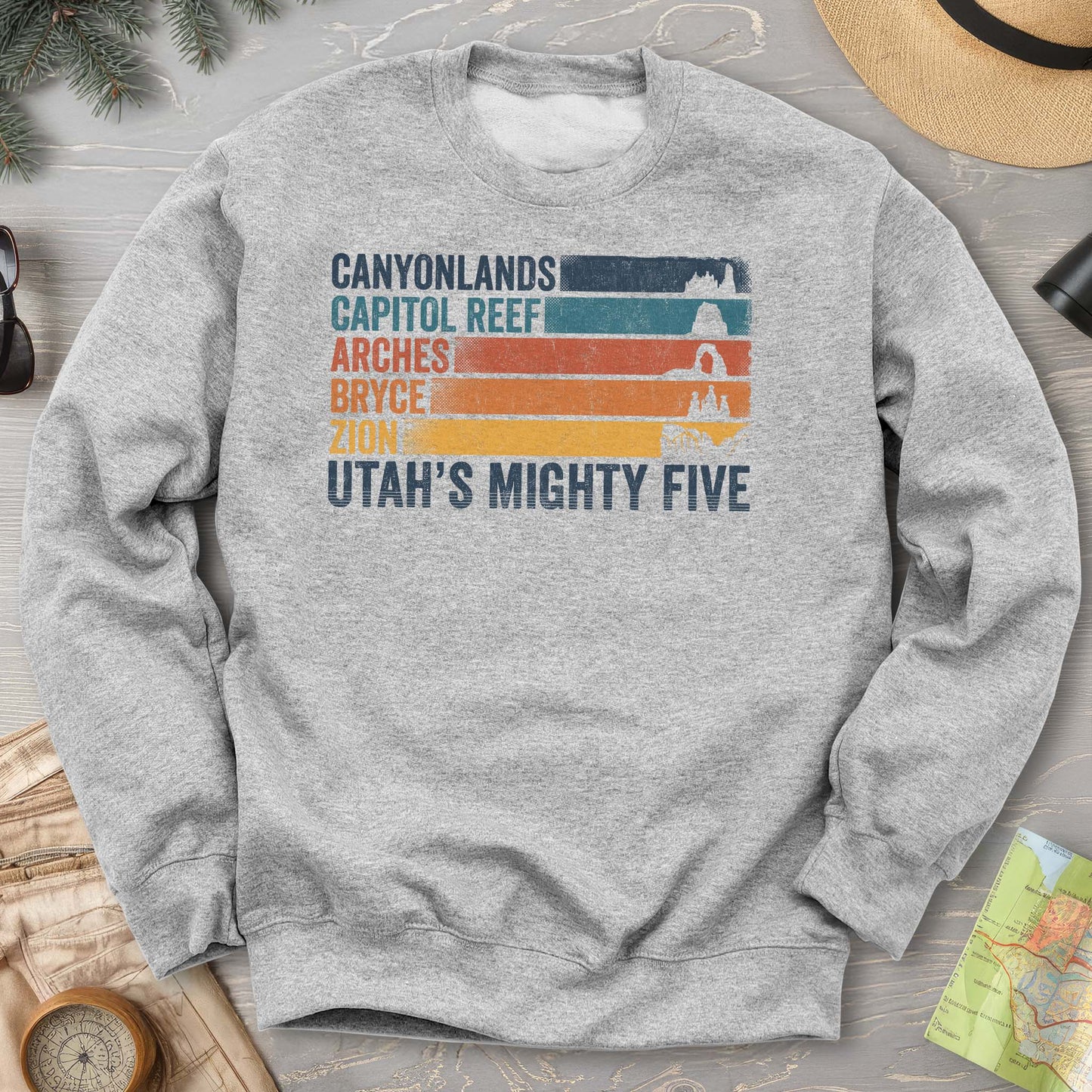 Utah's Mighty Five Stripes Sweatshirt