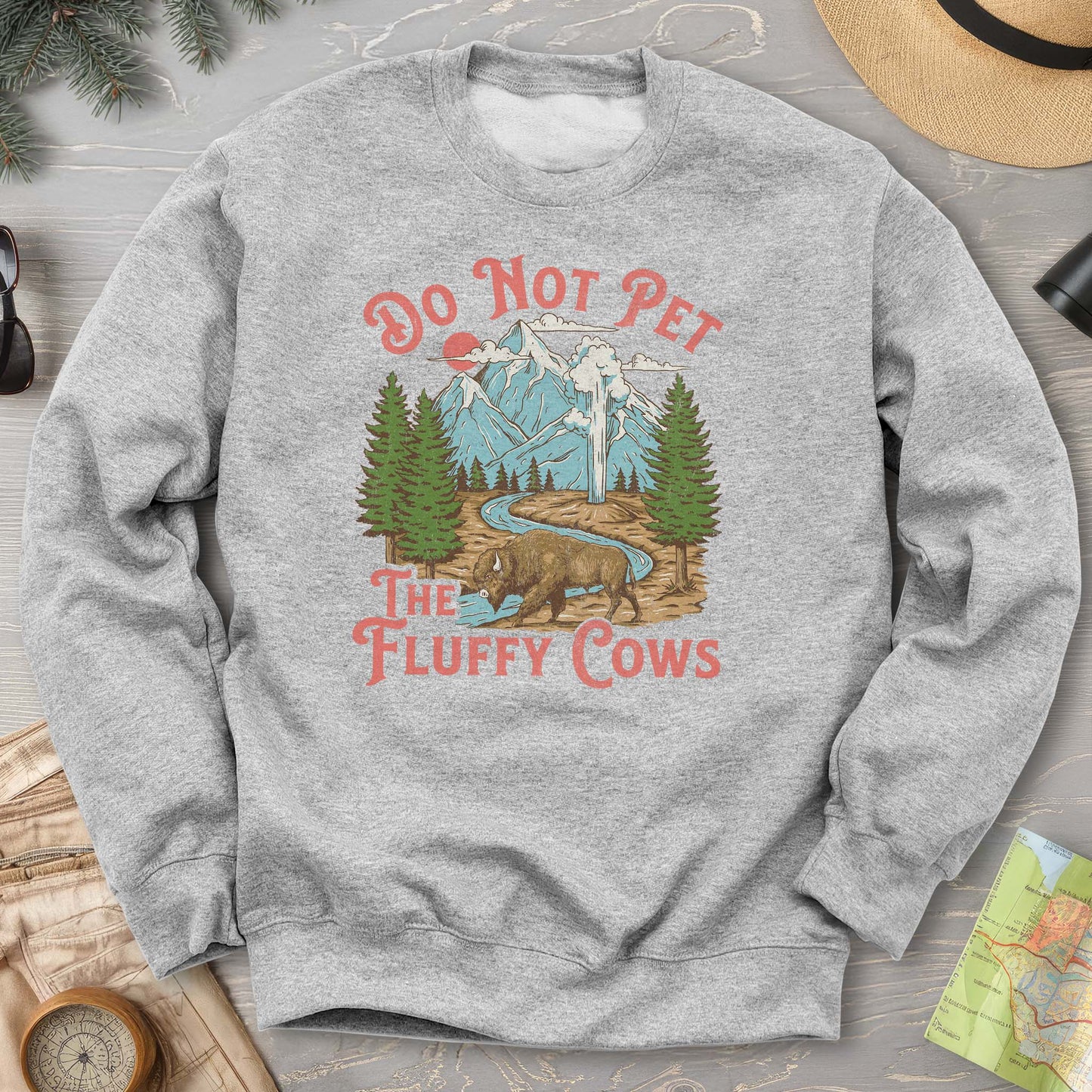 Fluffy Cows Yellowstone Sweatshirt