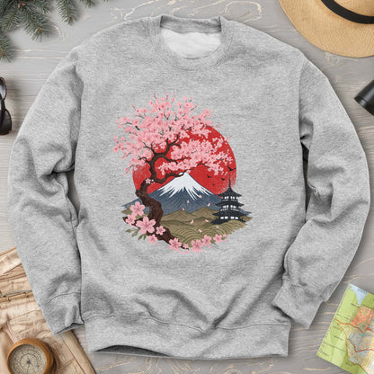 Mount Fuji Cherry Blossoms Sweatshirt