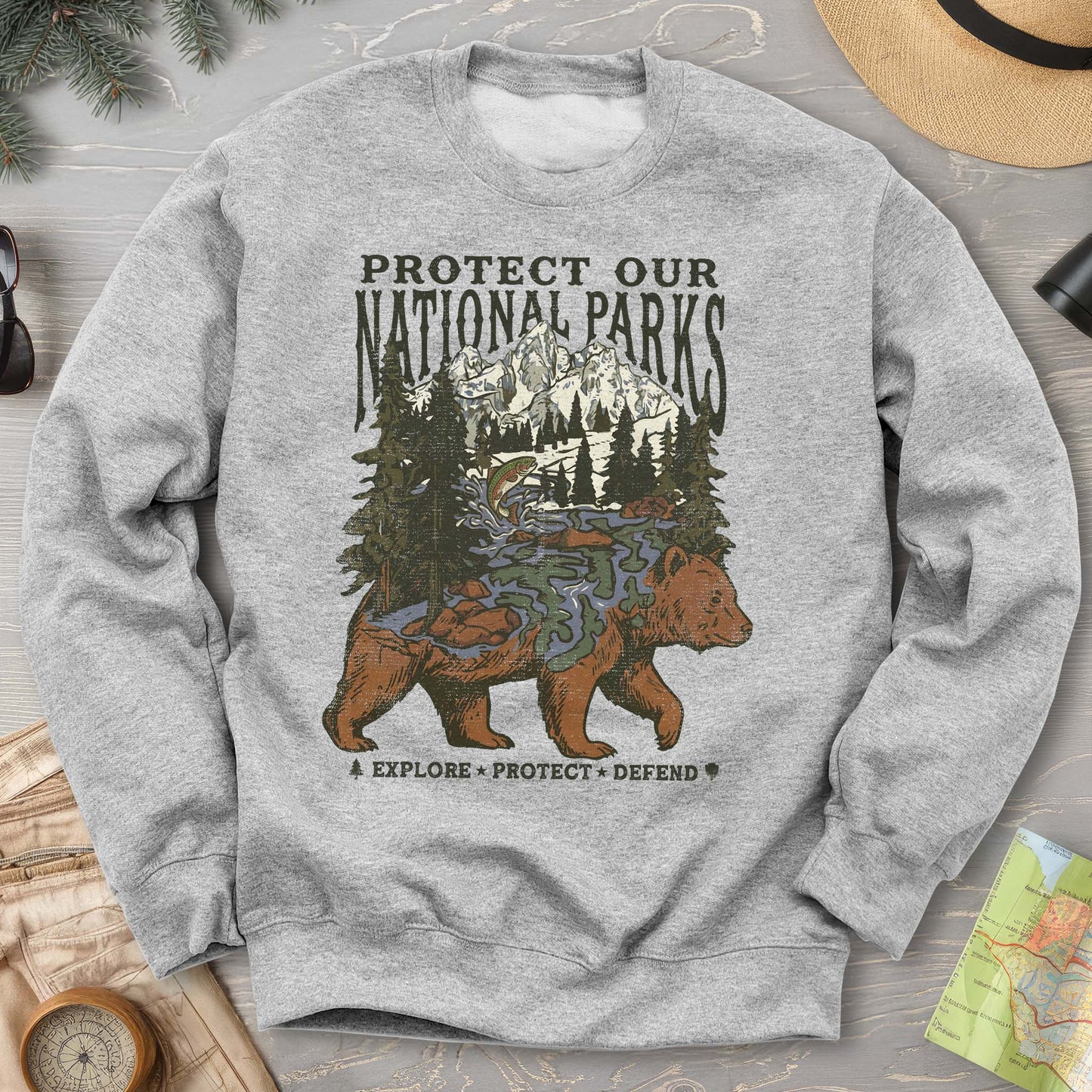 Protect Our Parks Bear Sweatshirt