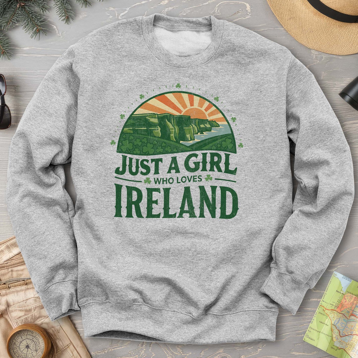 Just a Girl Who Loves Ireland Sweatshirt