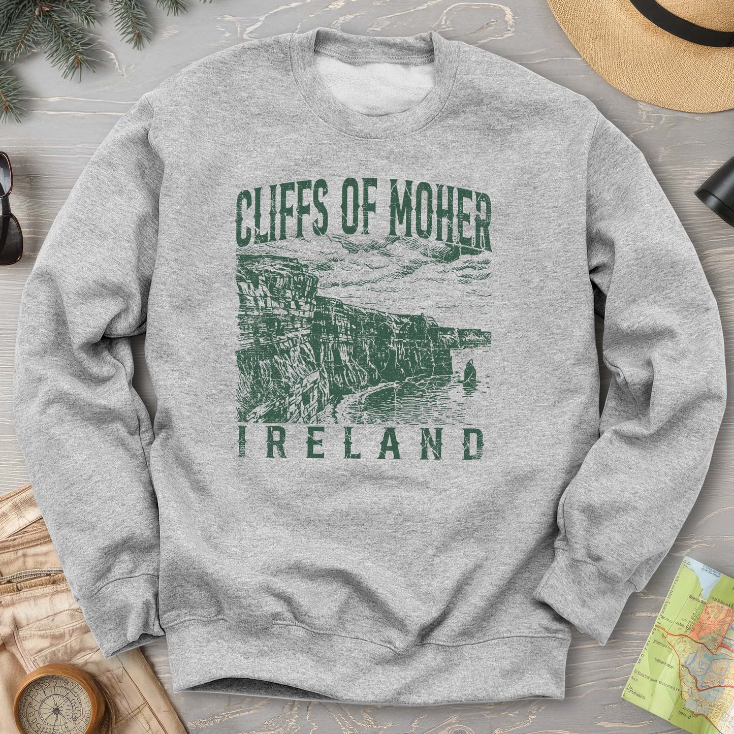 Cliffs Of Moher Sketch Sweatshirt