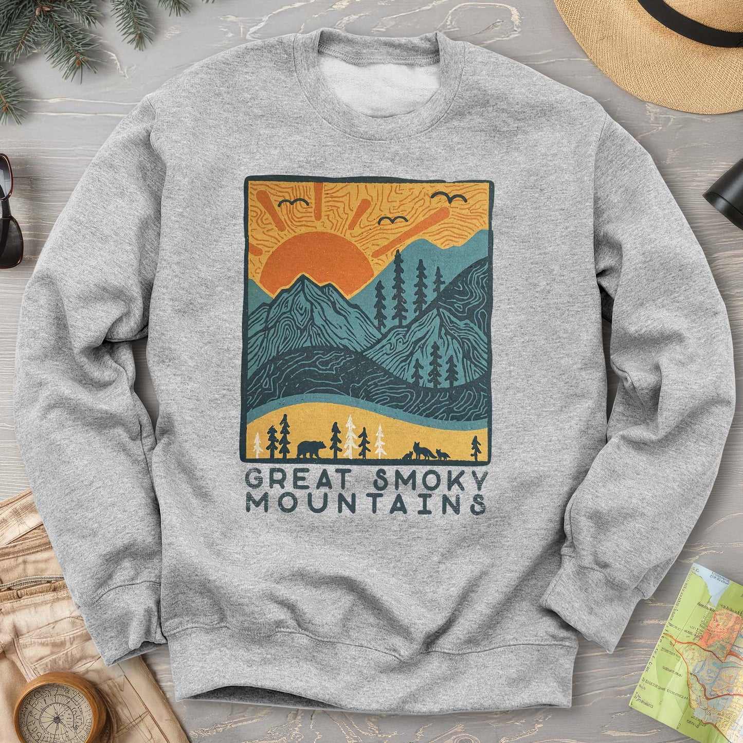 Smoky Mountains Scandi Sweatshirt