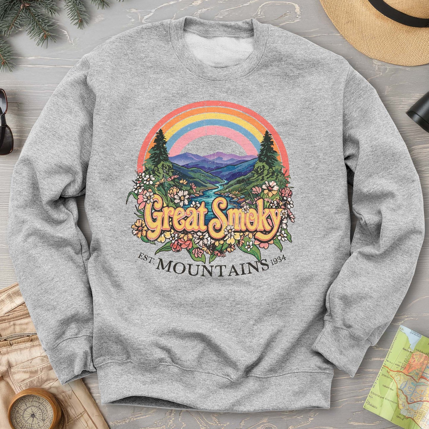 Smoky Mountains Rainbow Sweatshirt