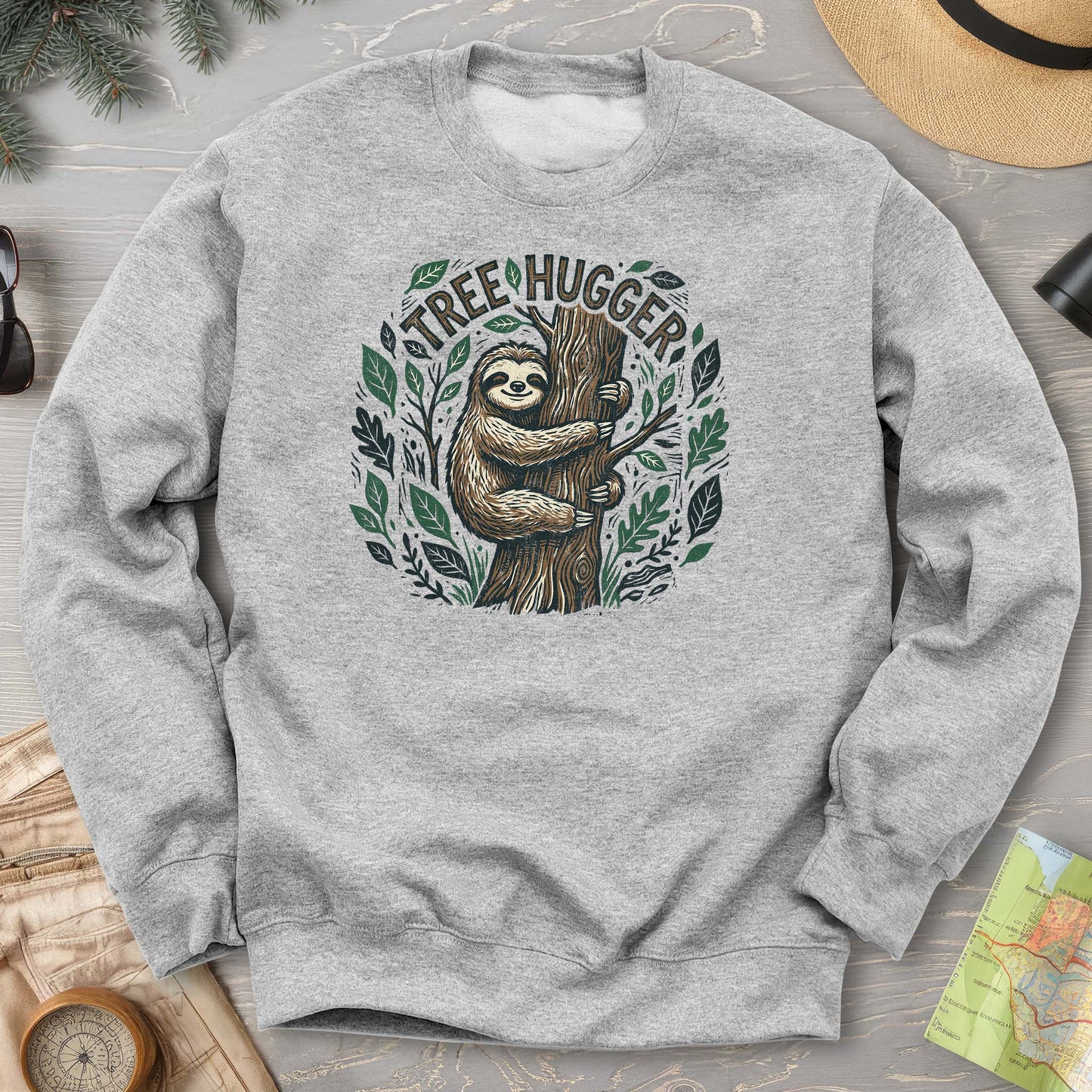 Tree Hugger Sloth Sweatshirt