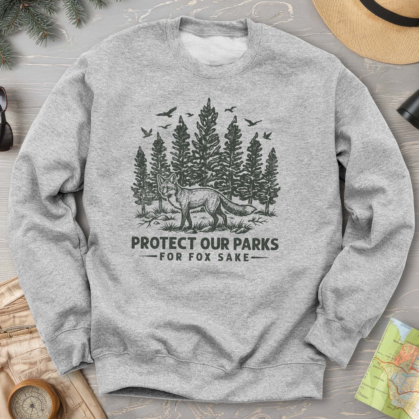 Protect Our Parks Fox Sake Sweatshirt
