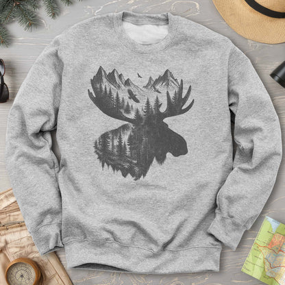 Moose Double Exposure Sweatshirt