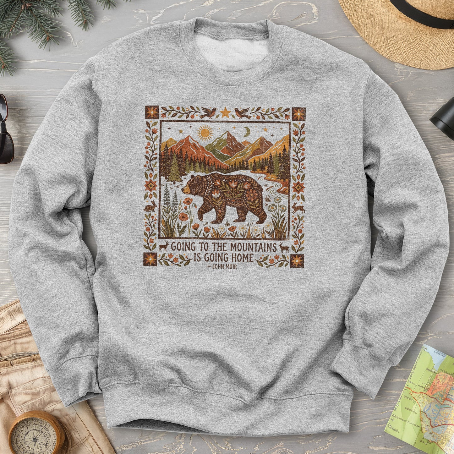 Going Home John Muir Sweatshirt