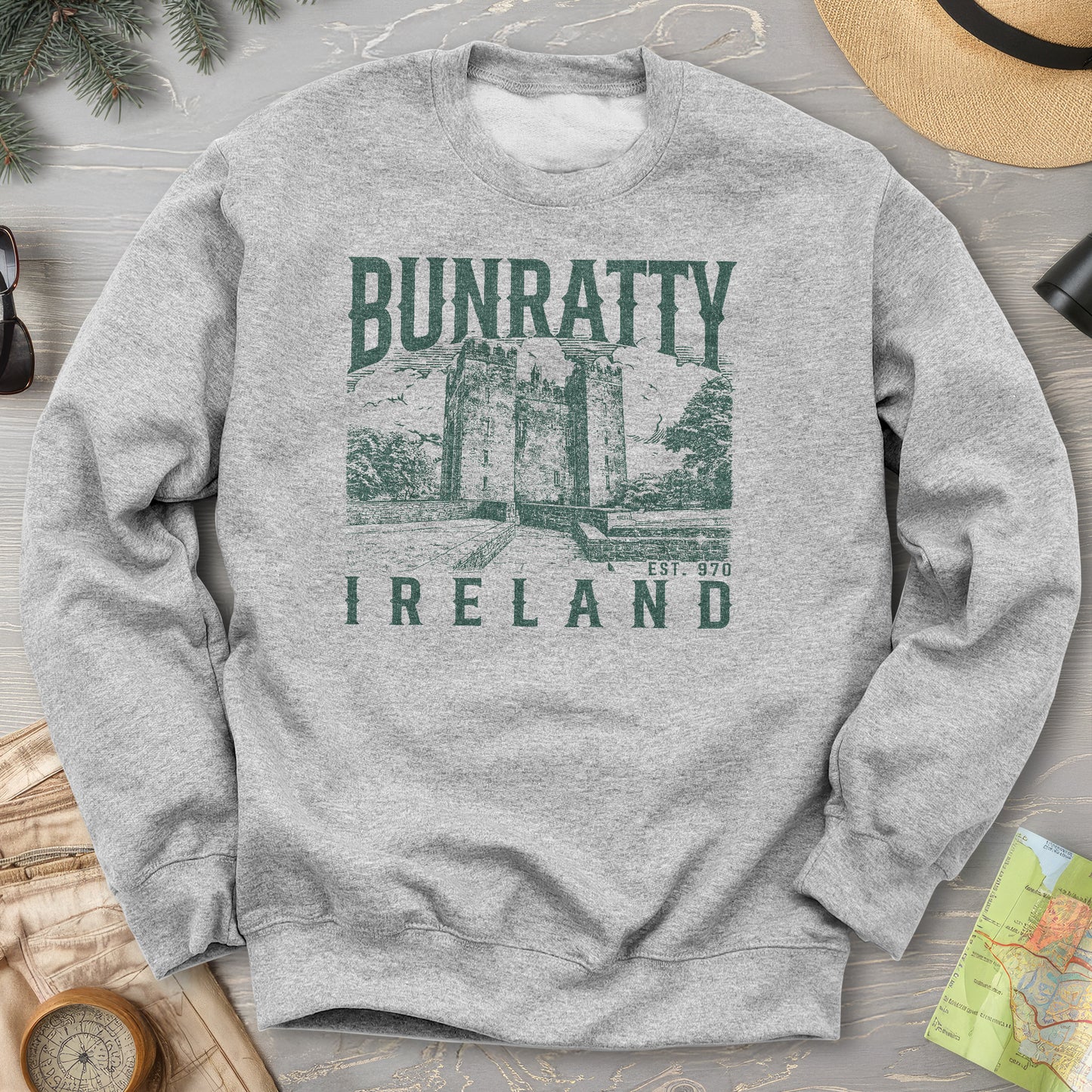 Bunratty Ireland Sketch Sweatshirt