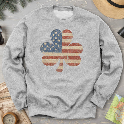 Vintage Flag Shamrock Sweatshirt