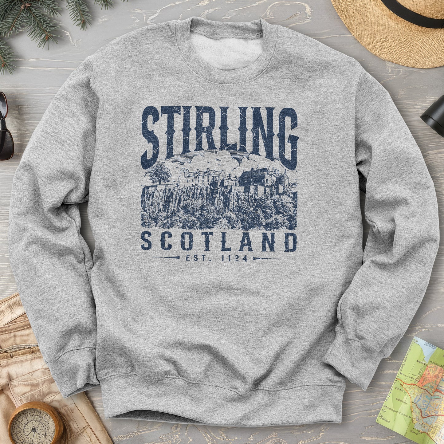 Stirling Scotland Sketch Sweatshirt