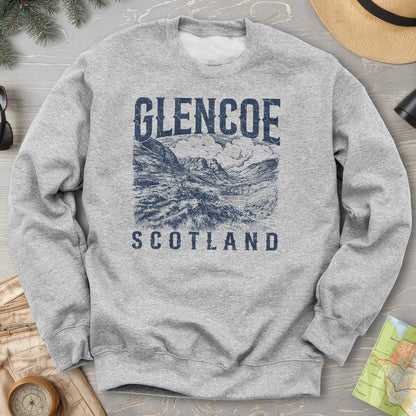 Glencoe Scotland Sketch Sweatshirt