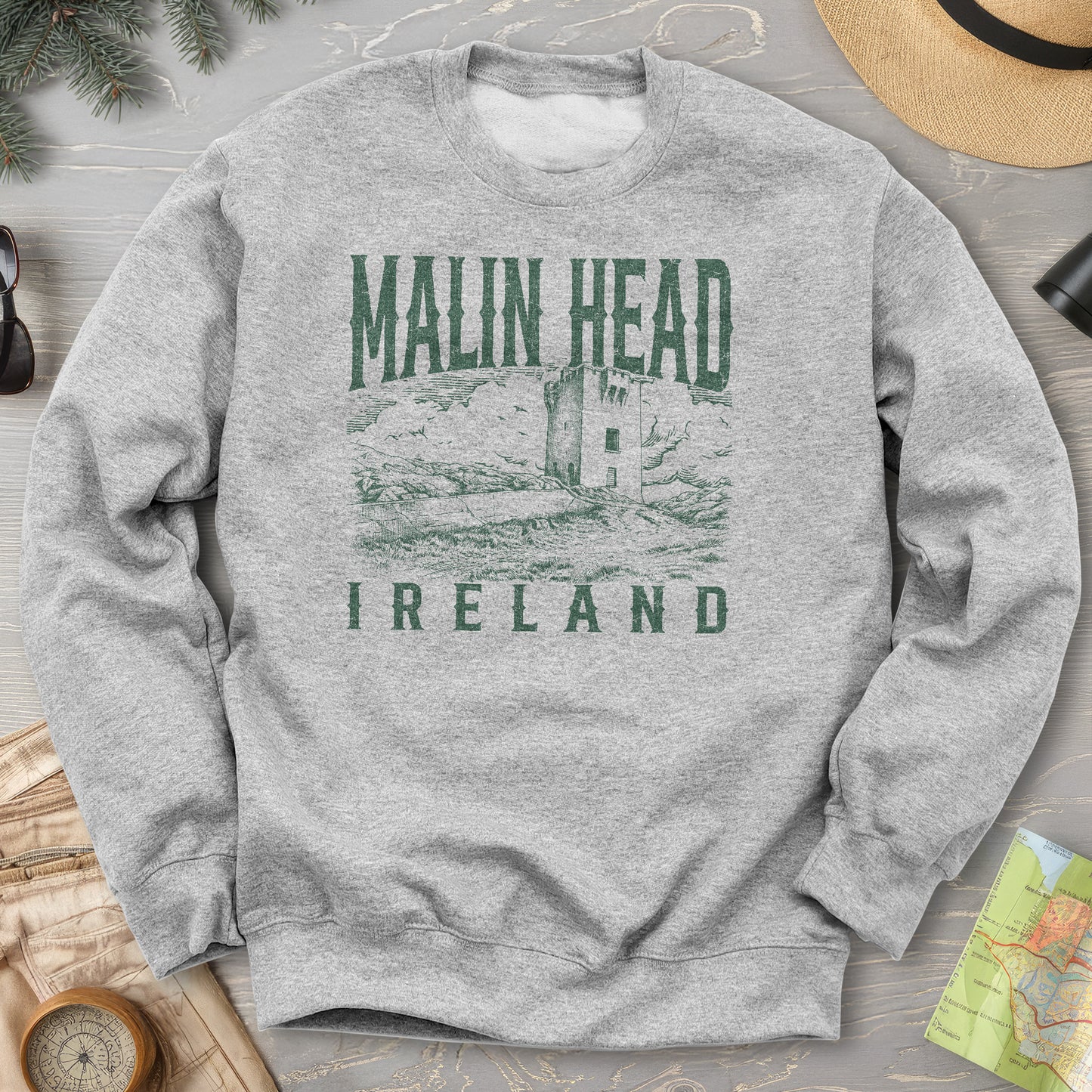 Malin Head Ireland Sketch Sweatshirt