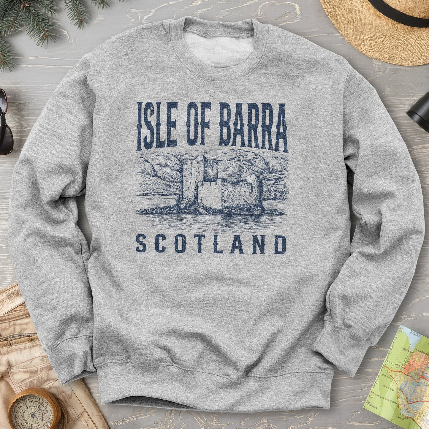 Isle of Barra Scotland Sketch Sweatshirt
