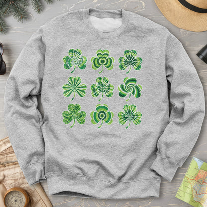 Tie-Dye Shamrocks Sweatshirt