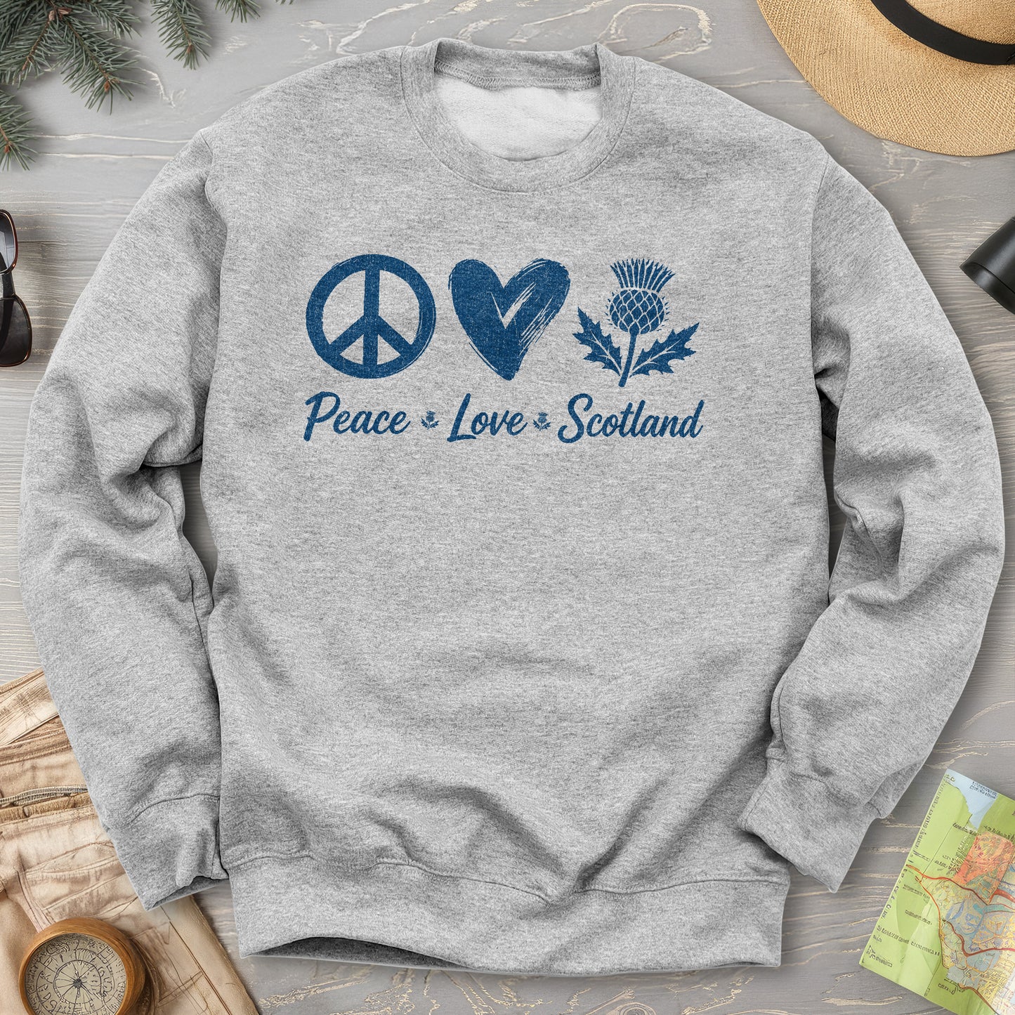 Peace Love Scotland Sweatshirt