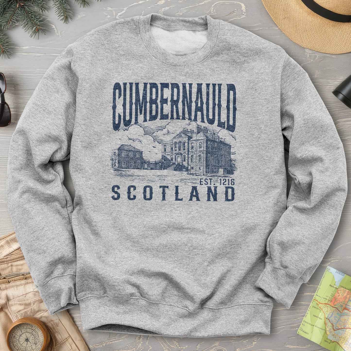 Cumbernauld Scotland Sketch Sweatshirt