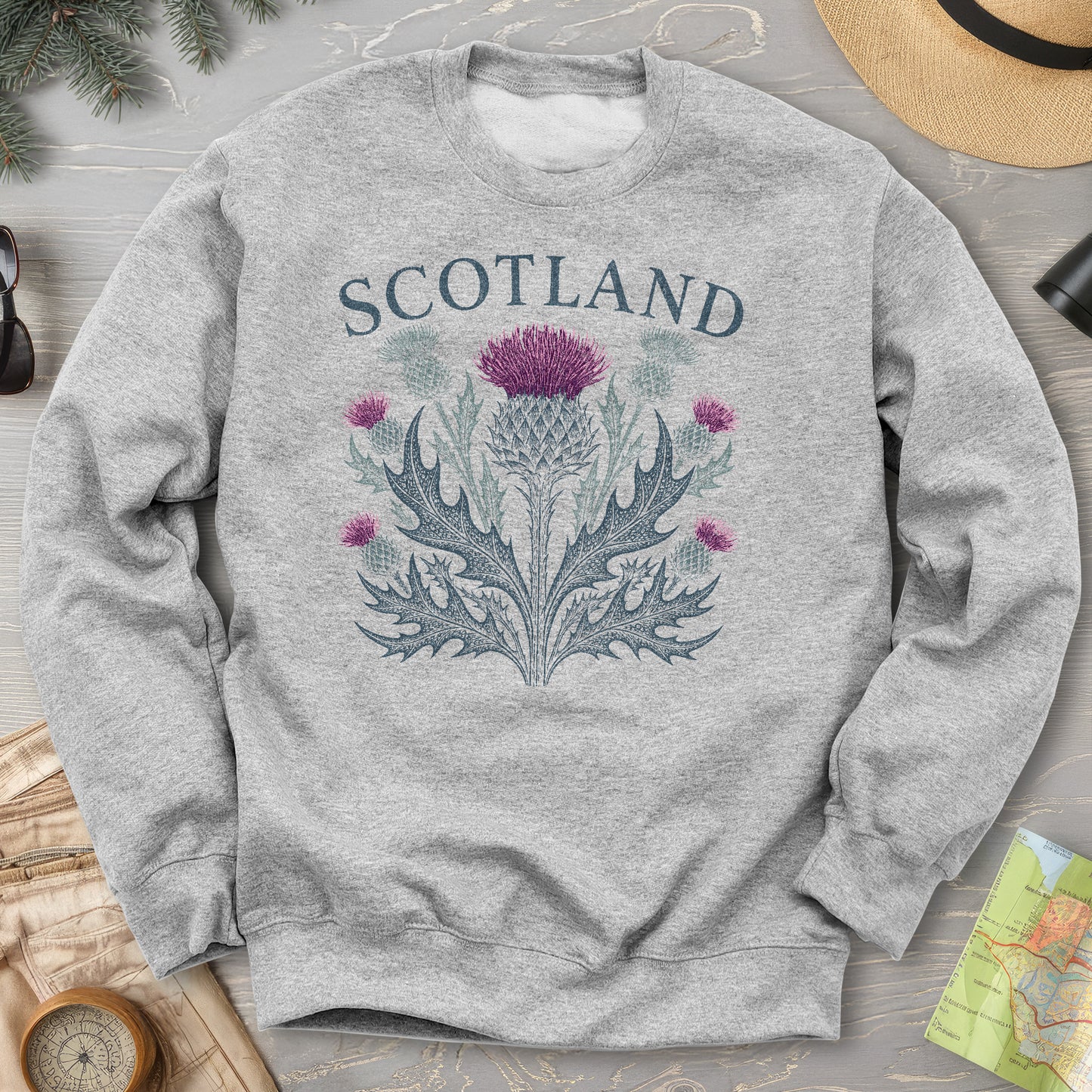 Scotland Thistle Echo Sweatshirt