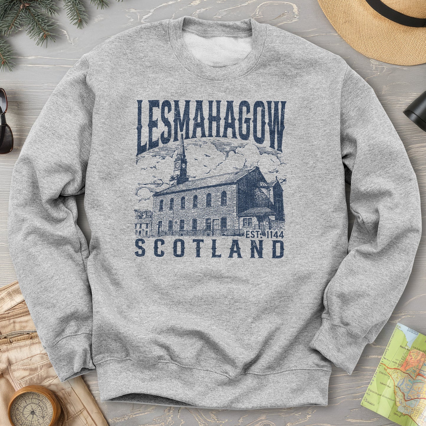Lesmahagow Scotland Sketch Sweatshirt