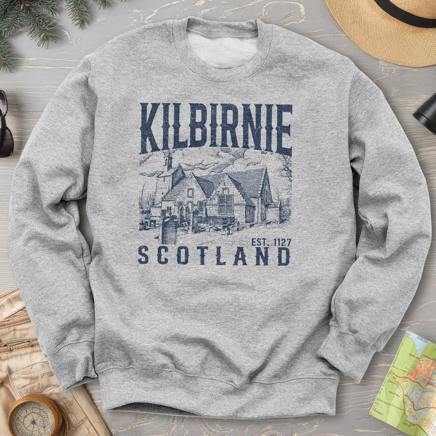 Kilbirnie Scotland Sketch Sweatshirt