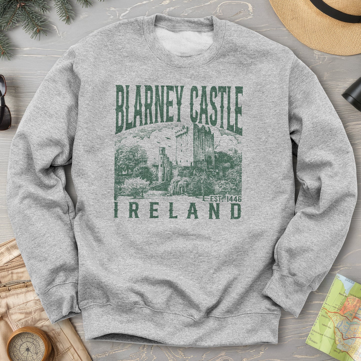 Blarney Castle Ireland Sketch Sweatshirt