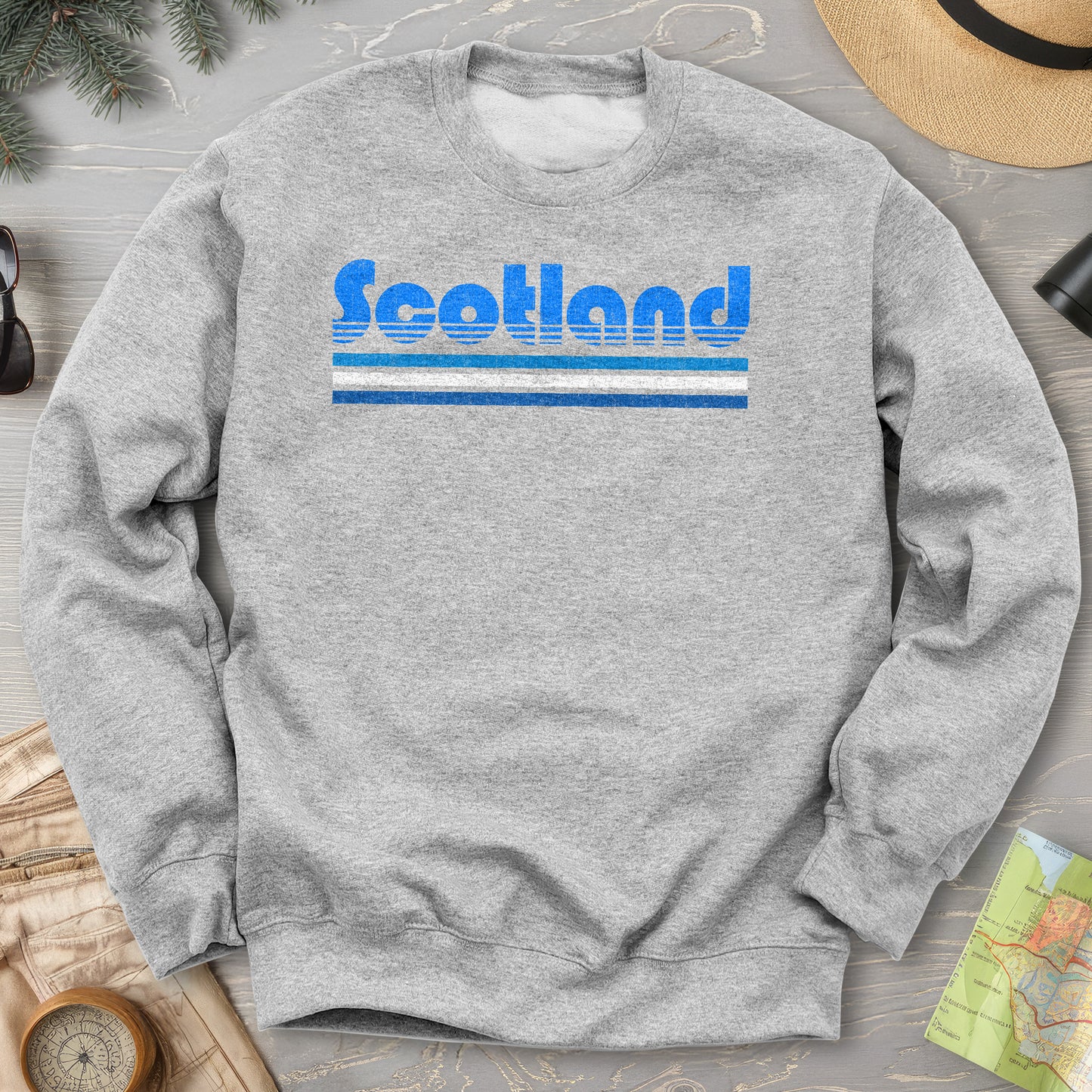 Scotland Retro Stripe Sweatshirt