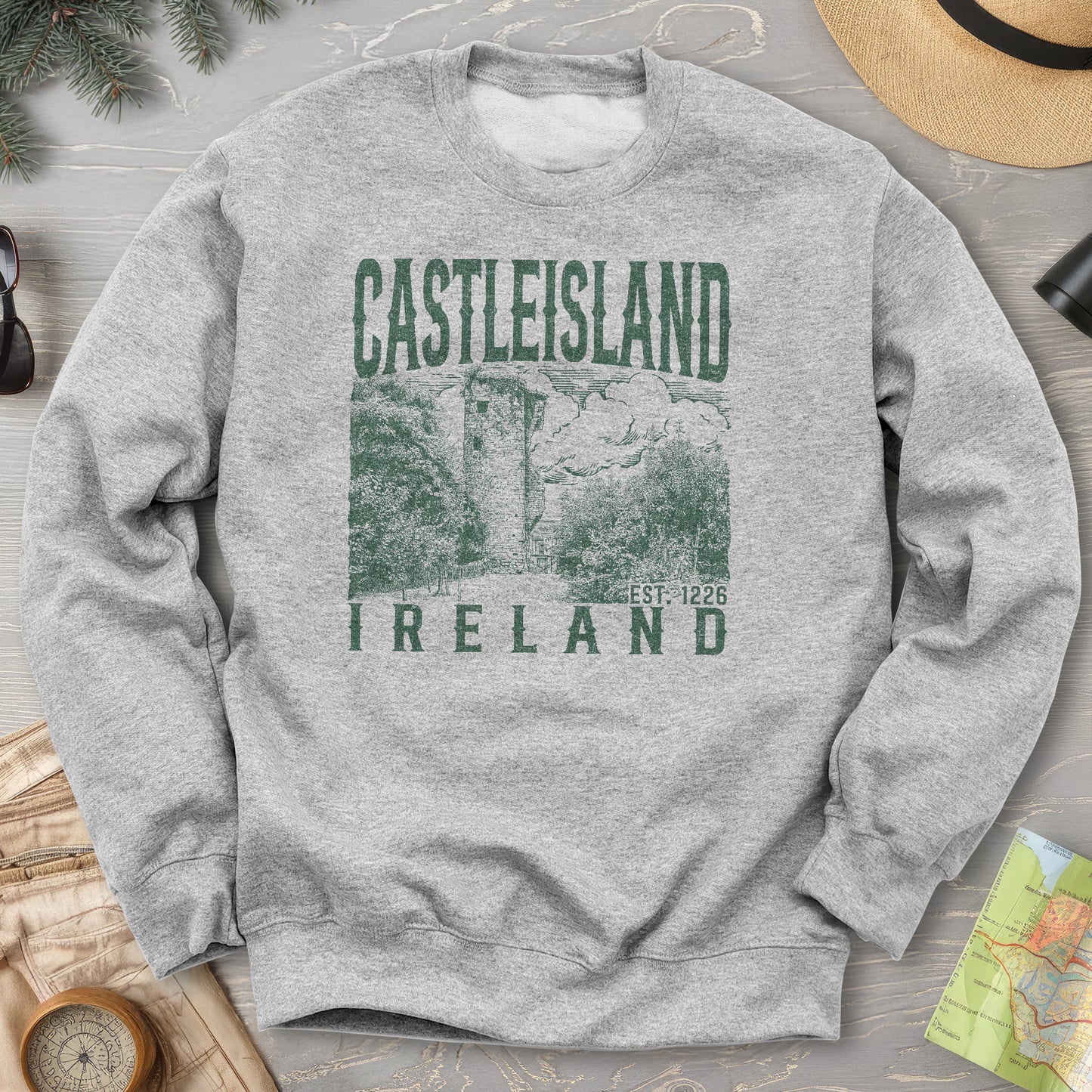 Castleisland Ireland Sketch Sweatshirt
