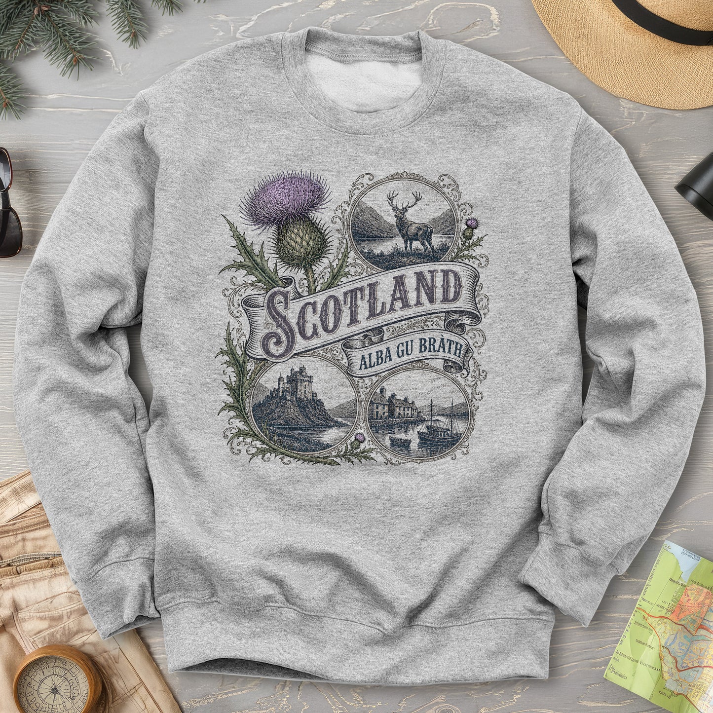 Scotland Vignettes Sweatshirt