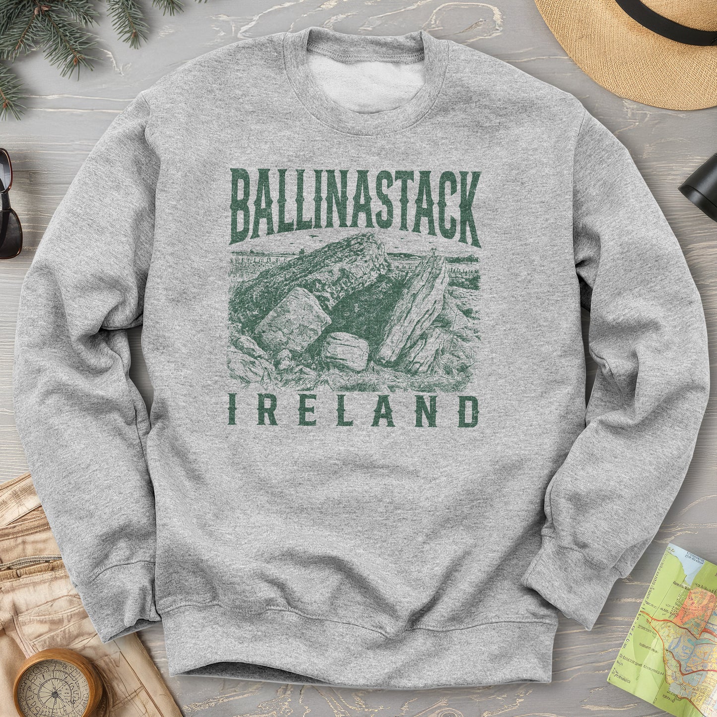 Ballinastack Ireland Sketch Sweatshirt