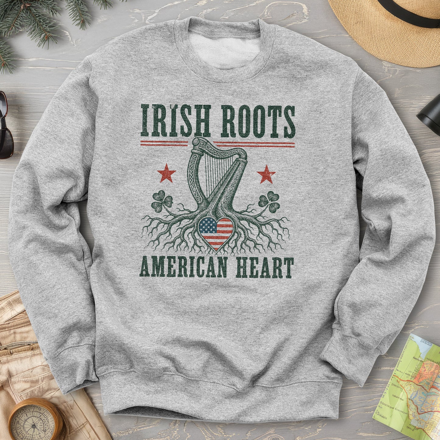Irish Roots Harp Sweatshirt