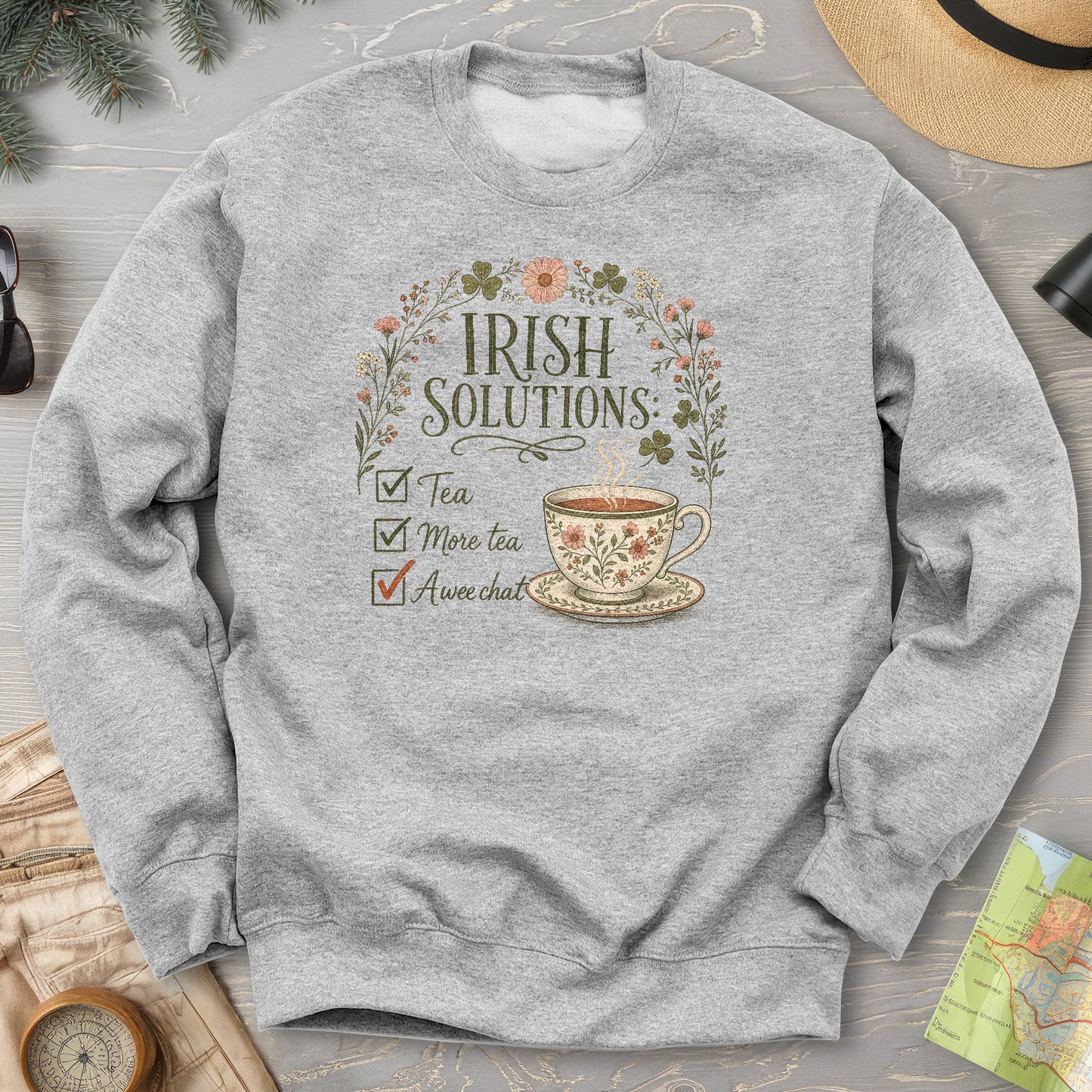 Irish Solutions Tea Cup Sweatshirt